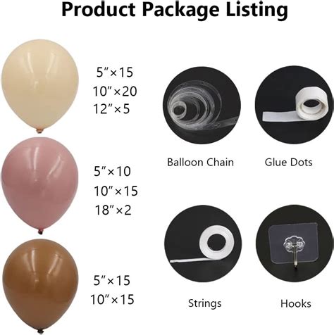 Buy DIY Double Stuffed Balloon Garland Kit Doubled Dusty Pink Apricot