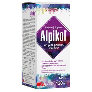 Alpikol Sirup na podporu imunity so zinkom 120 ml sirup