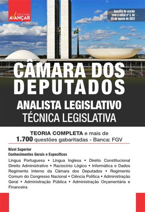 C Mara Dos Deputados Analista Legislativo T Cnica Legislativa