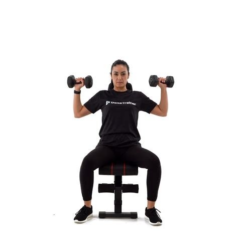 Seated Overhead Dumbbell Press How To Do A Seated Barbell Shoulder