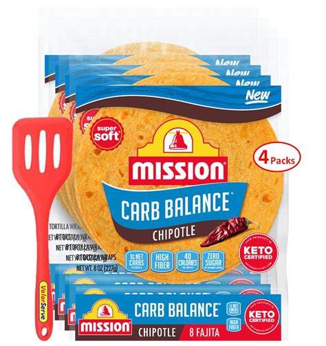 Mission Tortillas Carb Balance Chipotle Fajita Tortilla 4 Pack With Valorserve™ Mini Kitchen