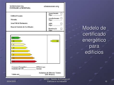 Ppt Certifica O Energ Tica De Edif Cios Powerpoint Presentation Id