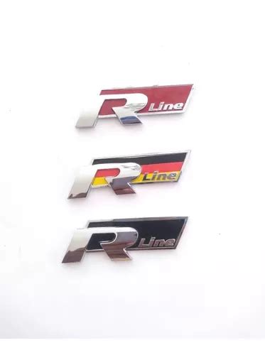 Emblema R Line Volkswagen Rline Cajuela Jetta Golf Beetle Meses Sin