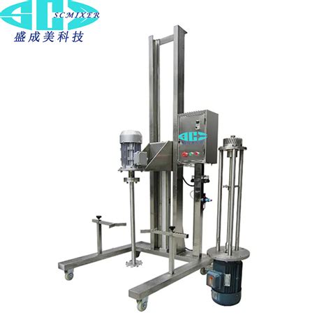 Scmixer Movable Pneumatic Electric Lifting High Shear Disperser Car