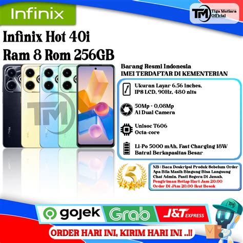 Jual Infinix Hot I Ram Gb Rom Gb Segel Original Bergaransi Resmi Shopee Indonesia