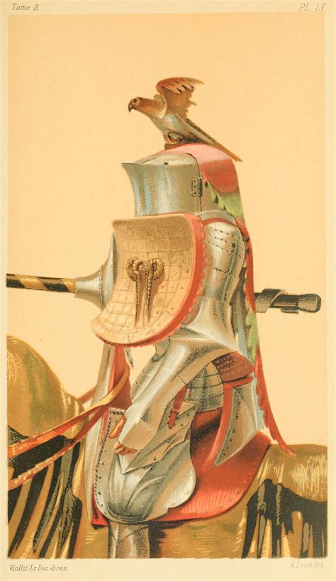 Jouster in Armor – Old Book Illustrations