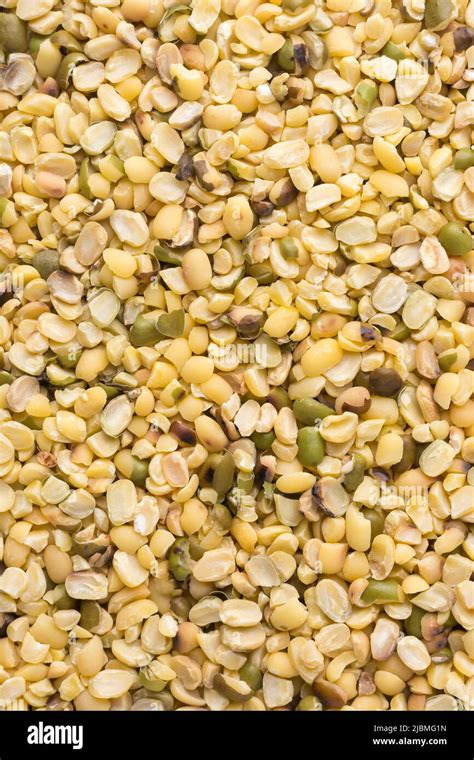 Split Skin Removed Mung Beans Or Green Grams Also Known As Moong Seeds