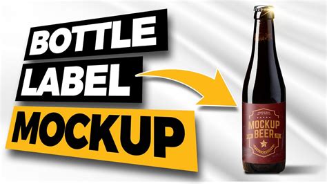 Bottle Label Mockup In Photoshop Youtube