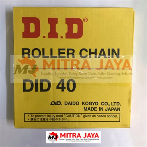 Jual ROLLER CHAIN RS 40 1 DID JEPANG RANTAI SPROCKET SINGLE DAIDO JAPAN