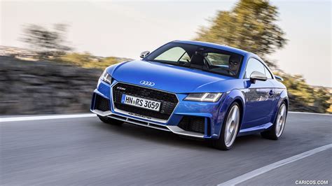 2017 Audi TT RS Coupe (Color: Ara Blue) - Front Three-Quarter | Caricos