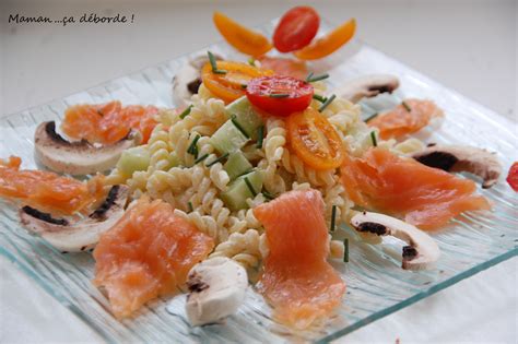 Salade De Pâtes Au Saumon Fumé Maman ça Déborde