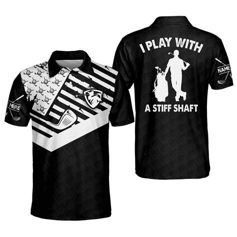 Personalized Funny Golf Shirts For Men I Play With A Stiff Shaft Golf