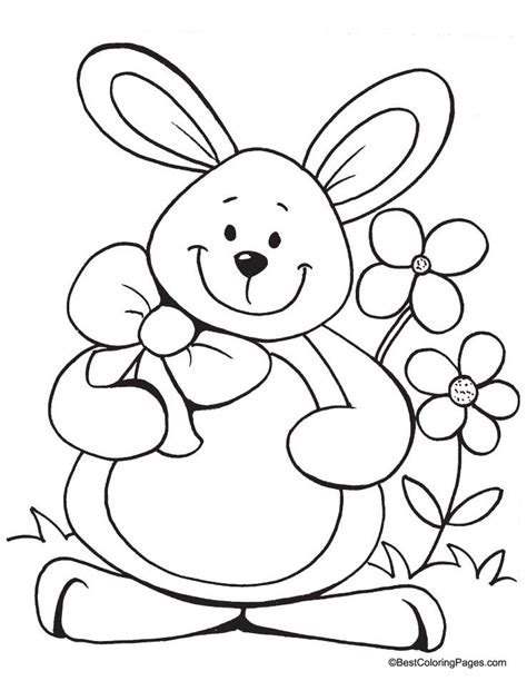 Happy Easter Coloring Sign Coloring Home