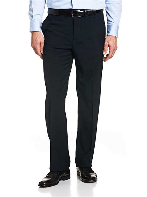 Bruhl Robert Trousers All Year Wool Mix Formal Navy A Farley