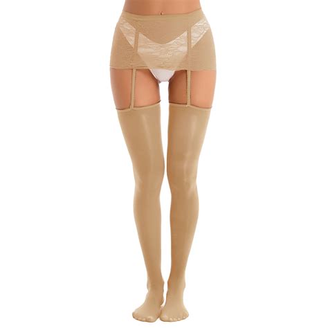Porte jarretelle Jupes en dentelle avec porte jarretelles pour femmes lingerie vêtements de nuit