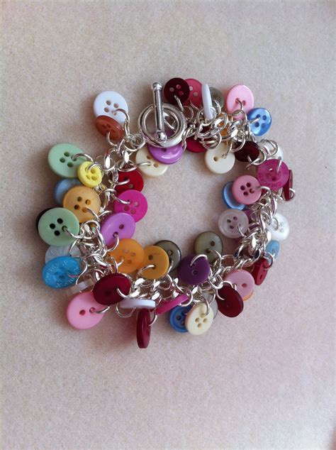 Button Bracelet Unique Handmade Jewelry