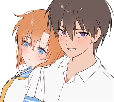 Ryuuguu Rena And Maebara Keiichi Higurashi No Naku Koro Ni Drawn By