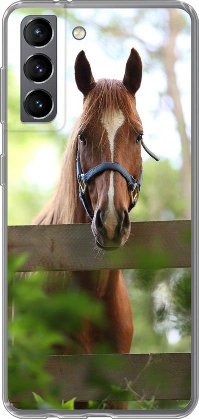 Samsung Galaxy S Hoesje Paard Natuur Hek Siliconen