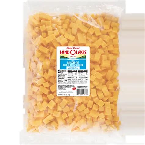 Land O Lakes Reduced Fat Mild Cheddar Cheese Cubes Land O Lakes