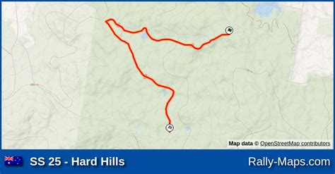 Ss 25 Hard Hills Stage Map Begonia Rally 1979 🌍 Rally