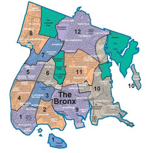 Map Of Nyc 5 Boroughs And Neighborhoods