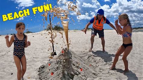 Beach Fun For Kids Building A Sand Castle With Handyman Hal Youtube