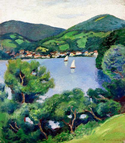 View of Tegernsee - August Macke - WikiArt.org