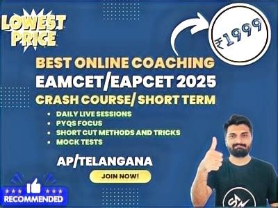 Best Online Eamcet Eapcet Coaching Short Term Crash Course