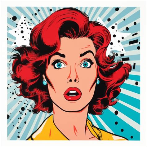 Premium Photo Vintage Pop Art Poster Woman With Ripped Hair In