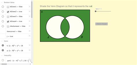 How To Draw Venn Diagram In Geogebra