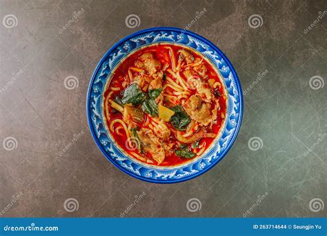 Malatang Chinese Spicy Numbing Hot Soup Stock Photo Image Of Meat Siam 263714644