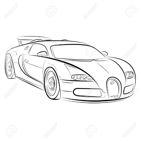 Sports Car Drawing Outline at GetDrawings | Free download