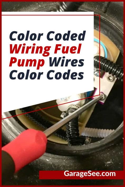 Color Coded Wiring Fuel Pump Wires Color Codes