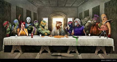 This Is Awesome Pizza Art Art Parody Last Supper