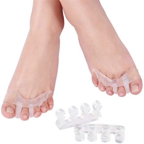 Toe Separators 1 Pair Gel Toe Spreader And 1 Pair Gel Toe Stretcher