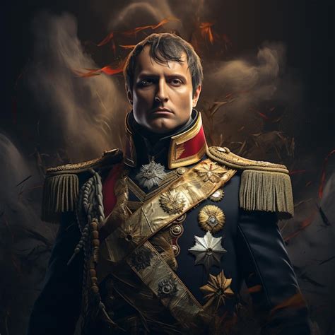 Premium AI Image Portrait of Napoleon Bonaparte military commander and ...