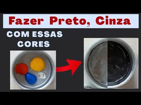 Como fazer a cor preto cromático e cinza YouTube