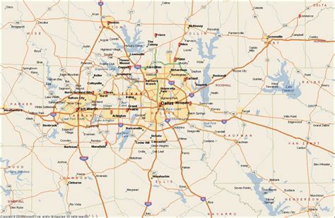 Dallas Ft Worth Metroplex Map | Tourist Map Of English