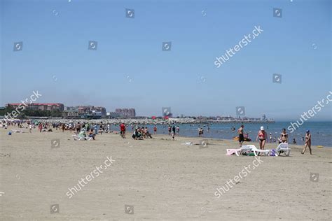 Tourists Seen On Beaches Republic Dagestan Editorial Stock Photo ... 