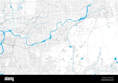 Rich Detailed Vector Area Map Of Rancho Cordova California Usa Map