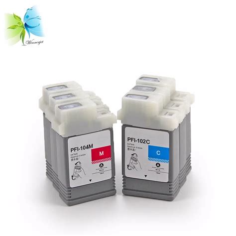 Full Pigment Dye Ink Cartridge For Canon Pfi 102 104 Ipf 650 655 750