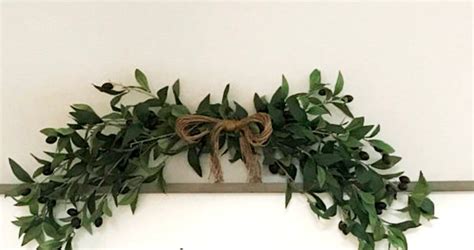 Wall Floral Decor Swag Small Home Spaces Foliage Greenery Etsy