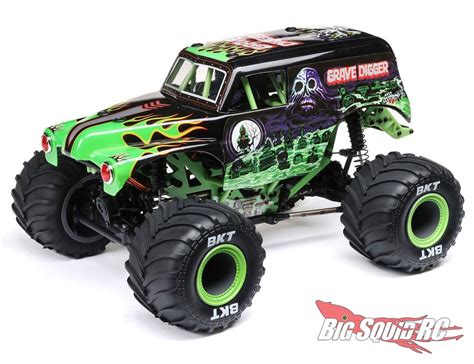 Losi 1/18 Grave Digger Mini LMT 4X4 Brushed Monster Truck RTR « Big ...