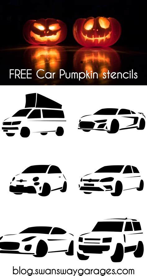 Free Car Pumpkin Stencils | Pumpkin carving stencils free, Pumpkin ...