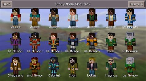 Minecraft Story Mode Skins Pack Kdaposters