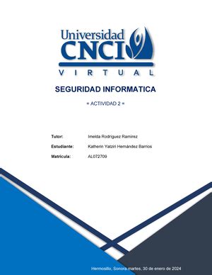 Proyecto Modular Seguridad L Universidad Virtual CNCI CURSO