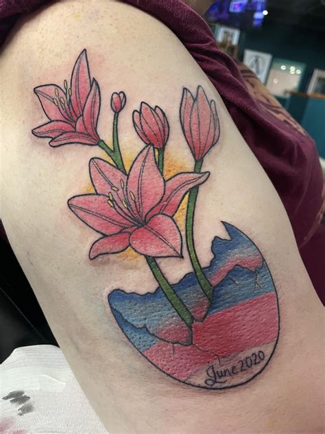 First tattoo, for added context my name is lily : r/trans