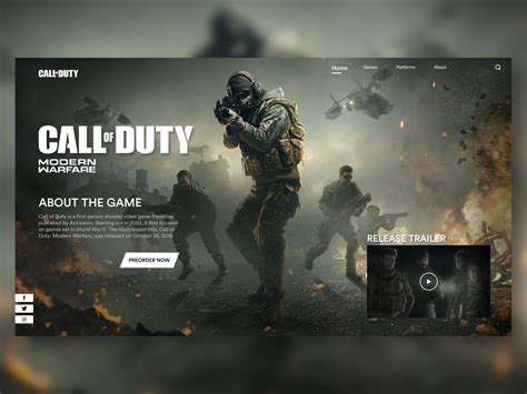 Call Of Duty Webdesign Banner Design Inspiration Web Design Best