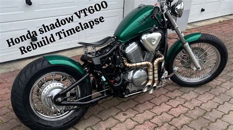 Honda Shadow VT600 Bobber Build Timelapse YouTube