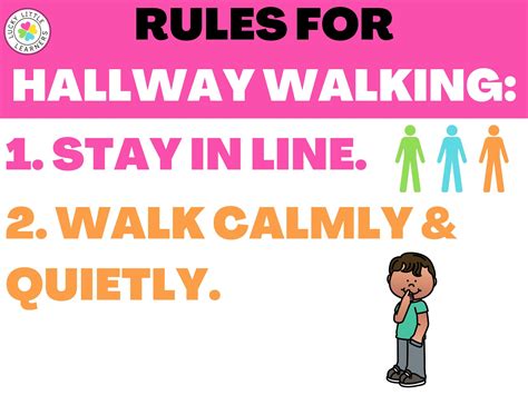 Classroom Procedures Lining Up And Walking In The Hallway Lucky Little Learners